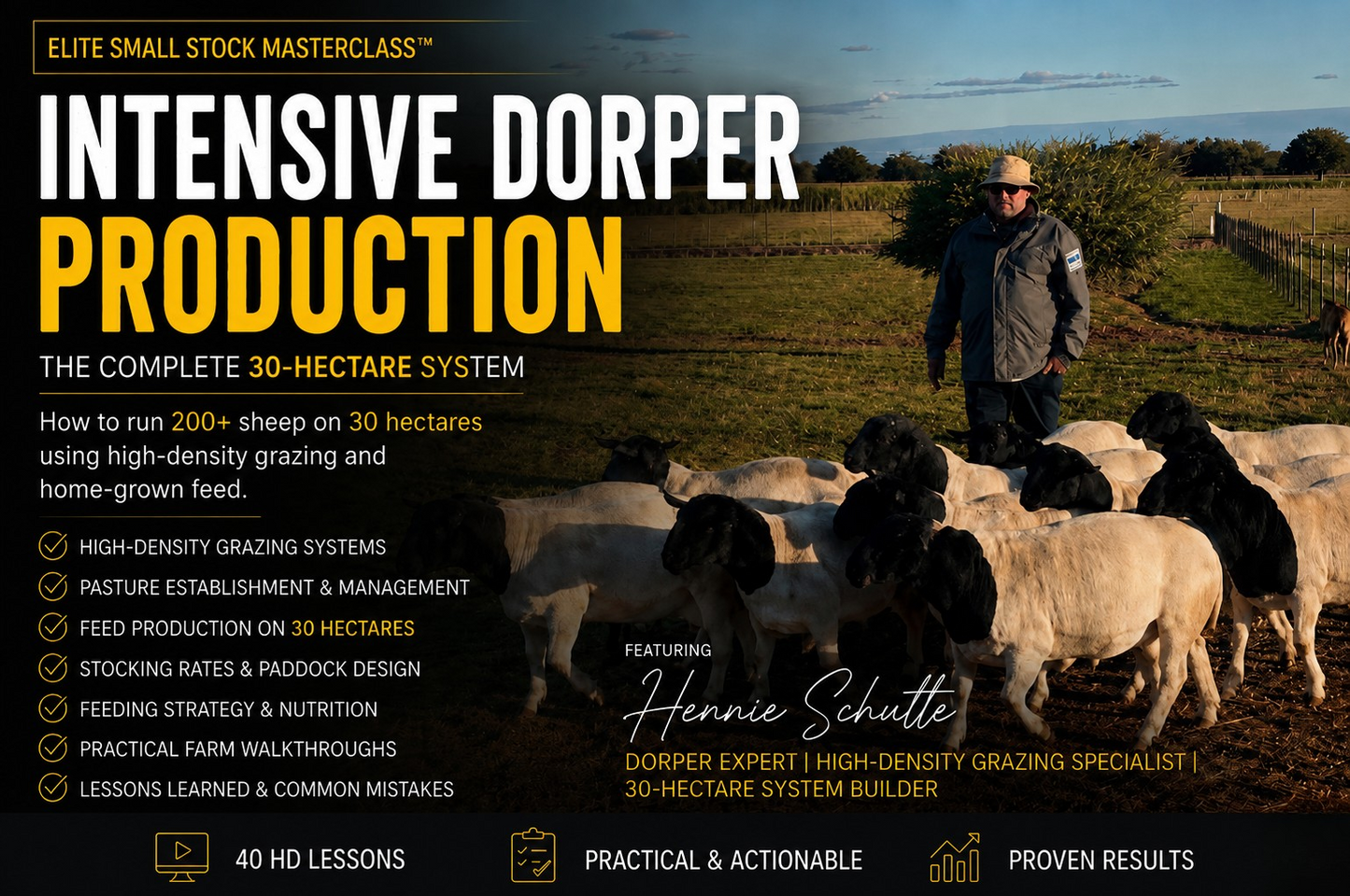 Elite Small Stock Masterclass™ | Intensive Dorper Production